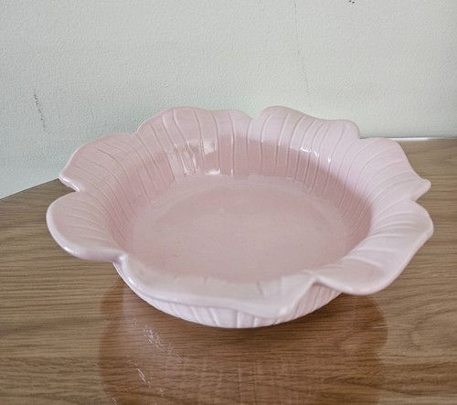 Pink flower vintage ceramic - flower,