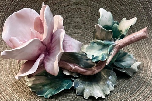 Vintage capodimonte candle - capodimonte,