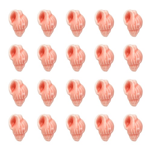 20pcs ceramic shell beads - 20pcs,